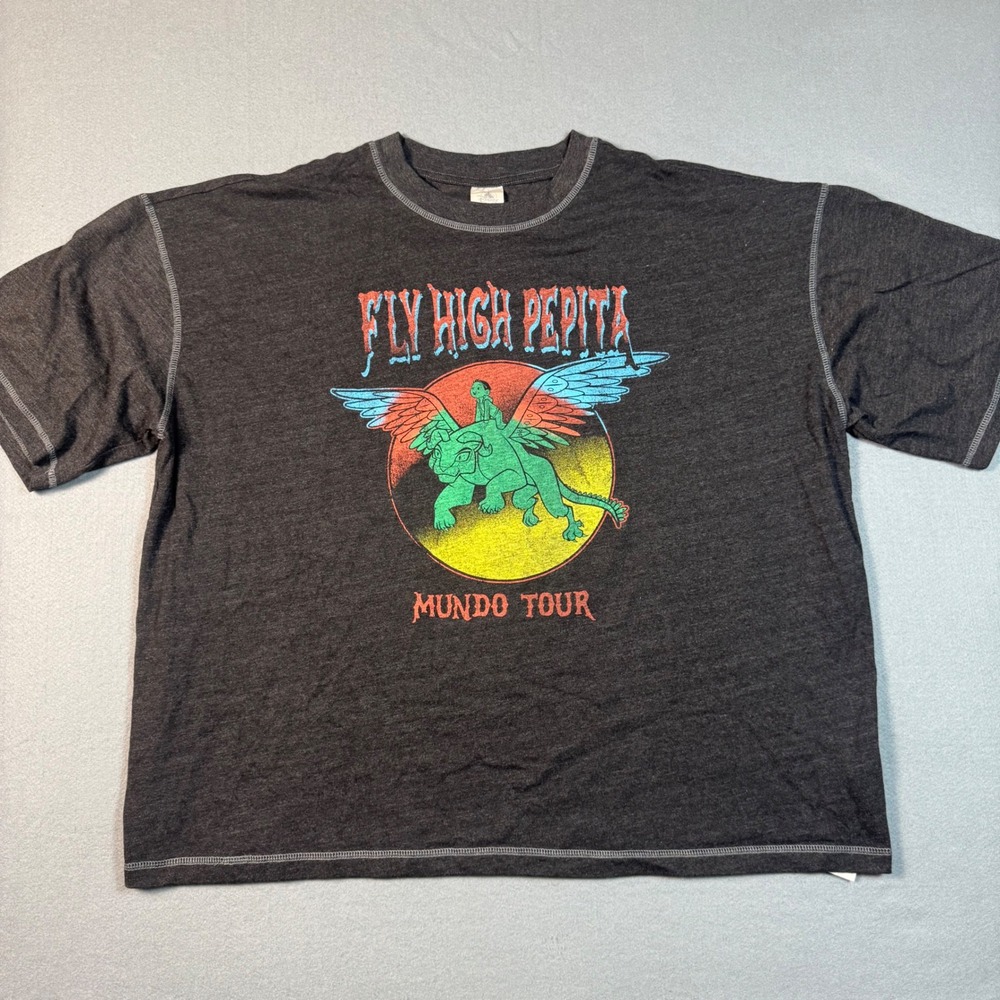 Disney Coco Fly‎ High Pepita Mundo Tour Graphic T-Shirt Gray XXL Retro Style